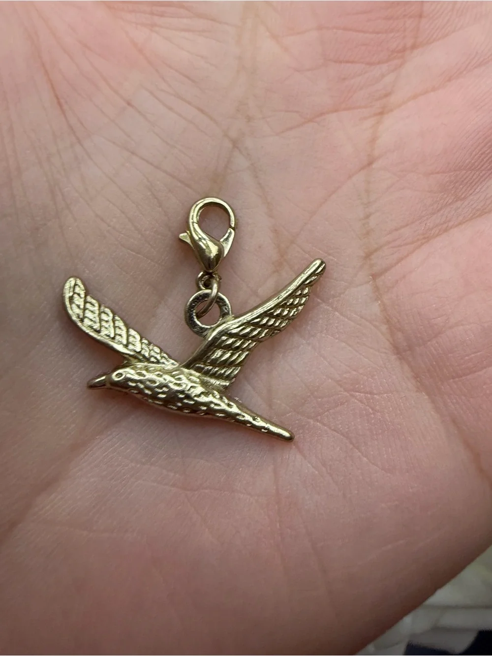 Gold Bird Charm Pendant for  Bird Accessories